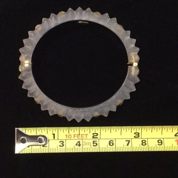 Alexis Bittar lucite hinged bracelet - Picture 10 of 11